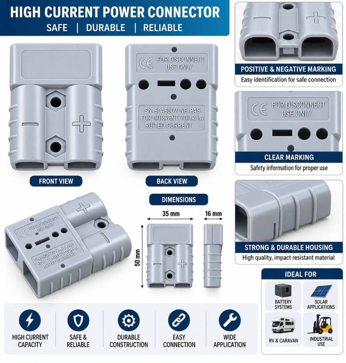 Anderson Connector Housing SN-50A