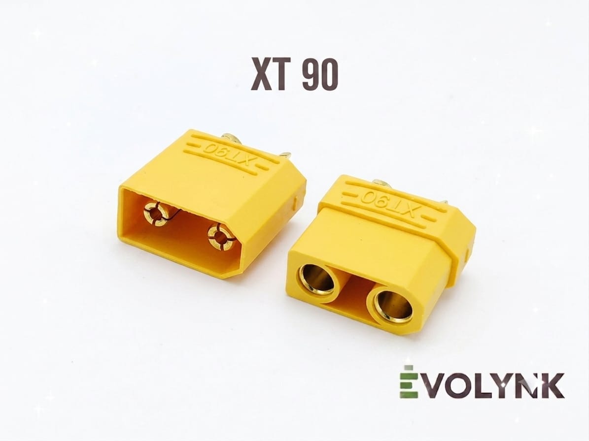 XT90 Male & Female Connector Pair – 90A High Current Battery Connector
