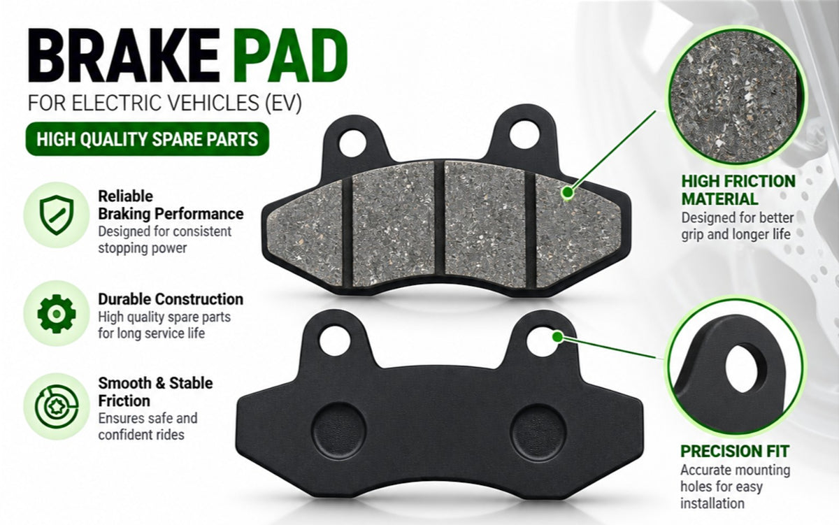 Electric vehicle brake pads made in Indonesia