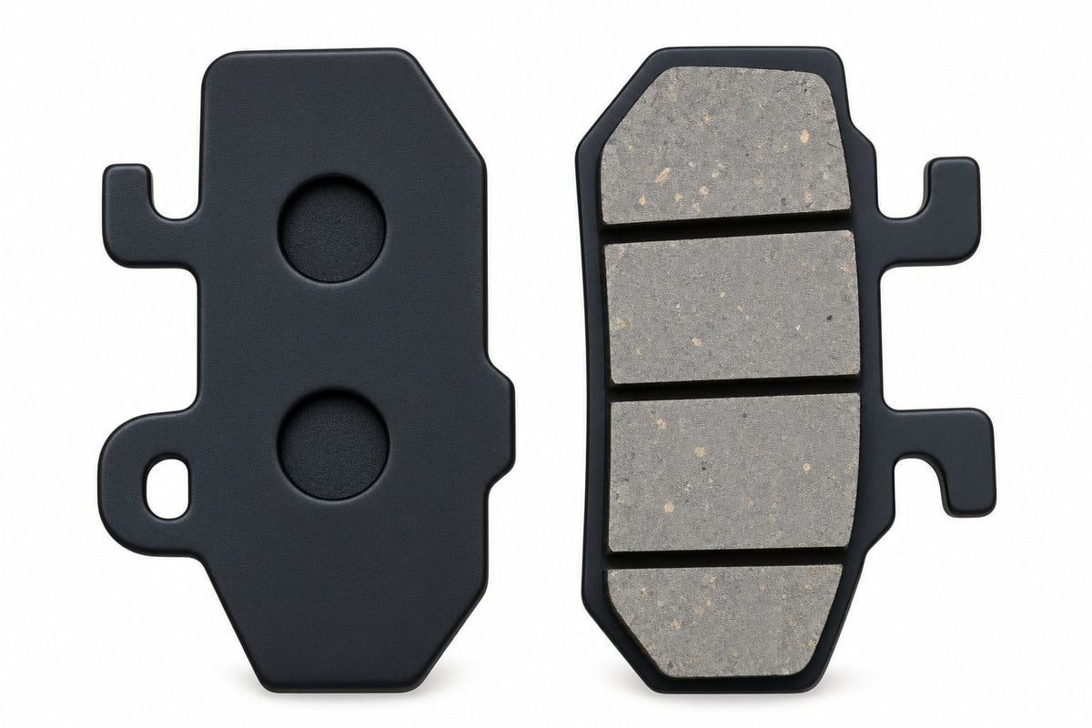 Metallic disc brake pads for electric vehicles