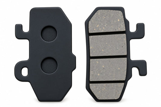 Metallic disc brake pads for electric vehicles