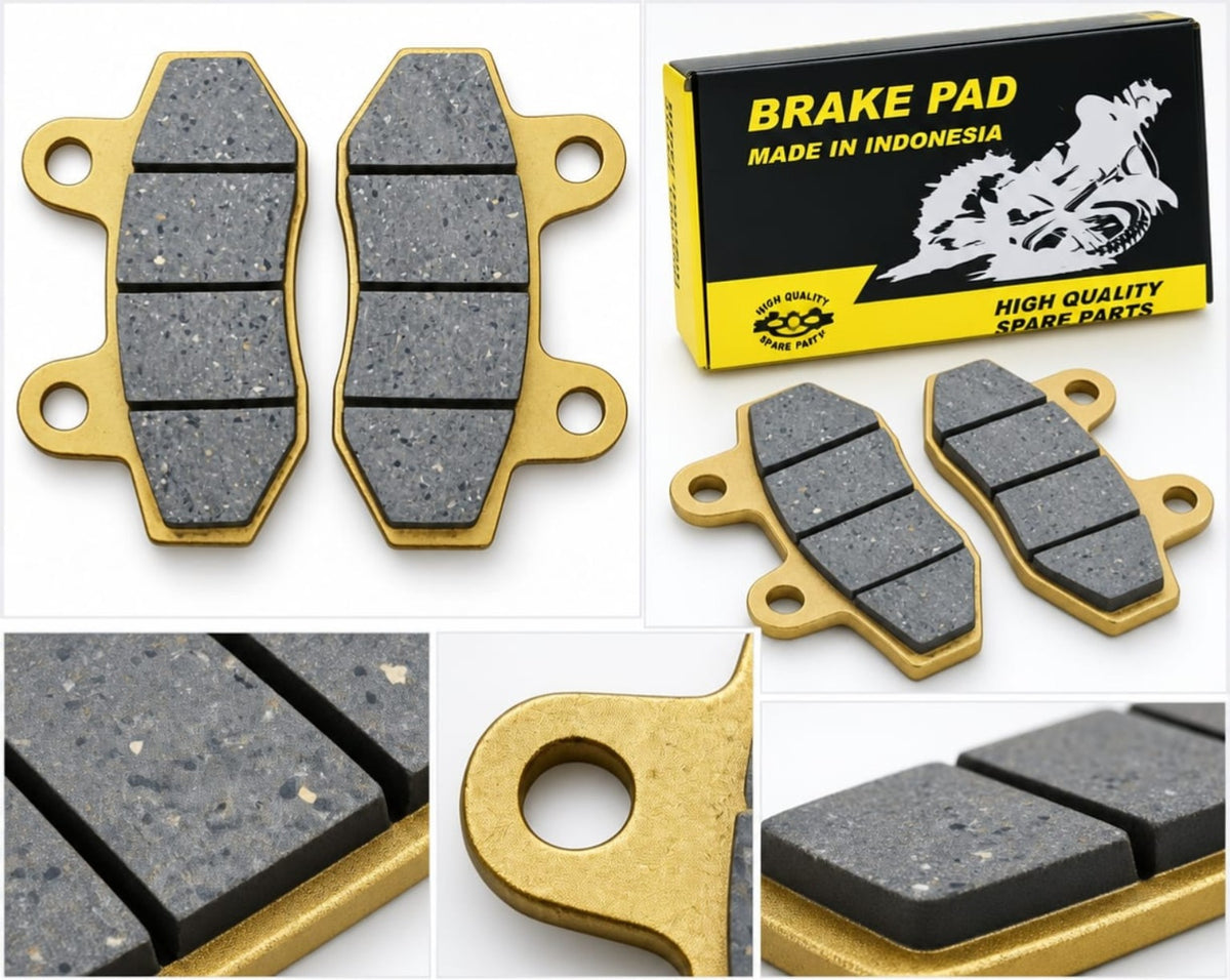 Sintered copper-coated disc brake pads for electric vehicles