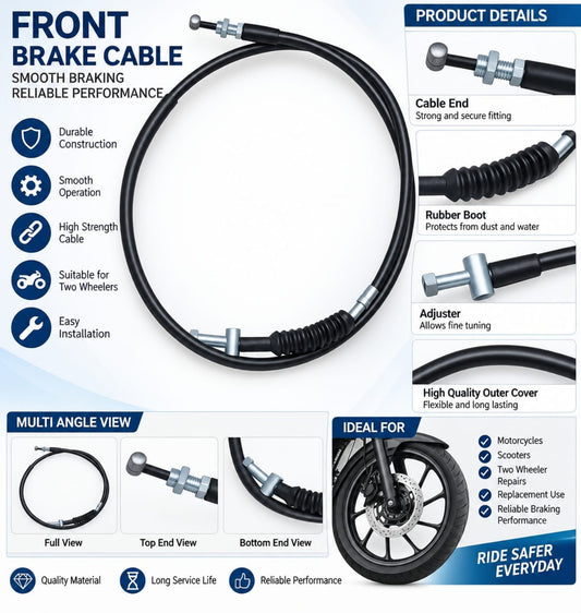Front Brake Cable Chetak Electric Urbane Type
