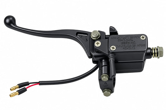 Hydraulic master cylinder brake lever assembly