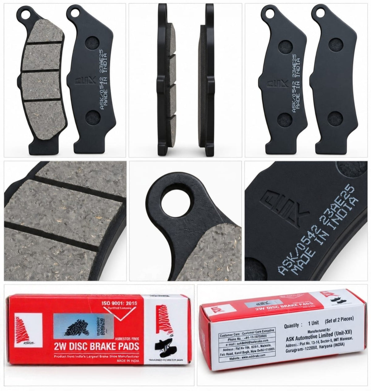 NIKAVI DP44 front disc brake pads set